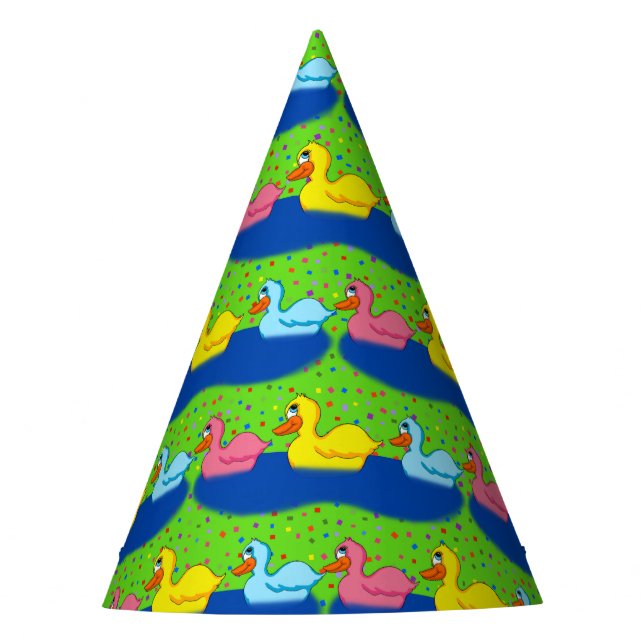 Three Ducks Paper Party Hats (Front)