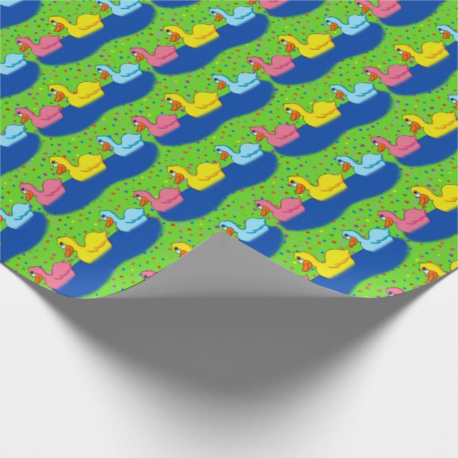 Three Ducks Wrapping Paper (Corner)