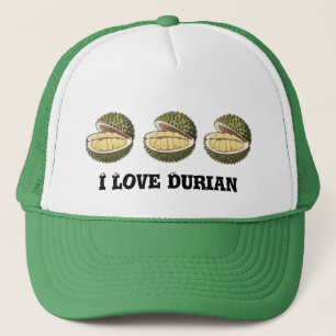 Three Durian fruit green Trucker Hat
