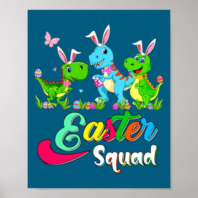Three Easter Squad Bunny Rexes Sunglasses Poster (Front)