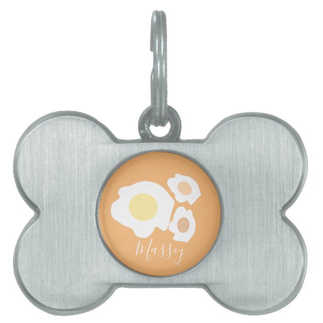 Three Eggs Pattern Name    Pet ID Tag (Front)
