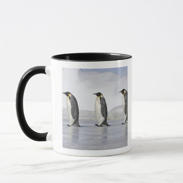 Three Emperor Penguins, Snow Hill Island Mug (Left)