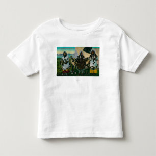Three Eskimo Beauties and Sled ReindeerState Toddler T-Shirt