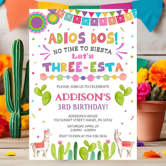 Three Esta Birthday Invitation (Creator Uploaded)
