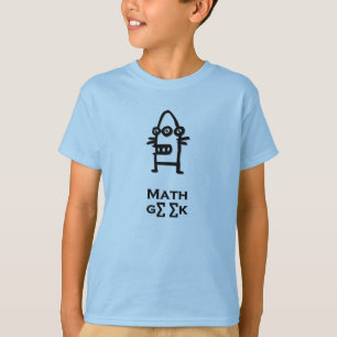Three Eye Bot Math Geek T-Shirt