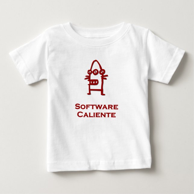 Three Eye Bot Software Caliente Baby T-Shirt (Front)