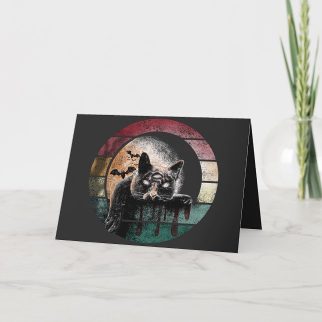 Three Eyed Cat  Card (Front)