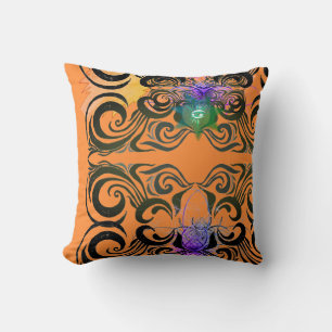 Three Eyed Elegant Alien Tribe Duvet Cover Cushion