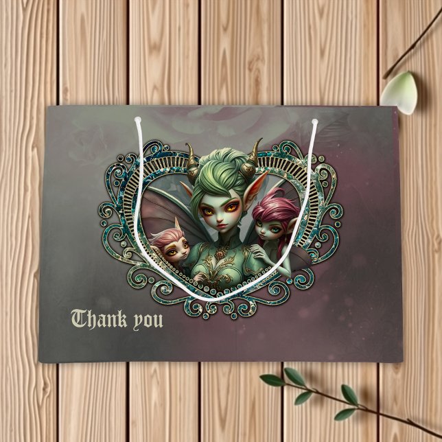 Three fairies, the companions of the magic heart.  large gift bag (Creator Uploaded)