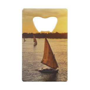 Three falukas with sightseers on Nile River at