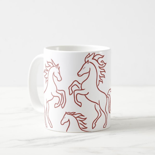 Three Fire Horse Mug 2026 (Front Left)