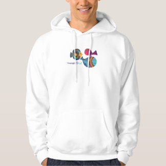 Three Fish Connect in Connecticut Hoodie