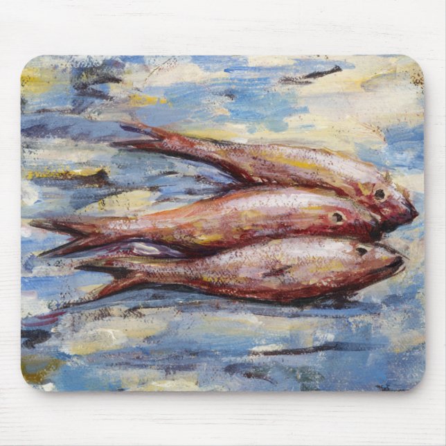 Three Fish Mouse Mat (Front)