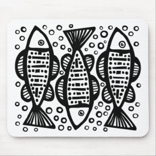 Three Fish Mouse Mat
