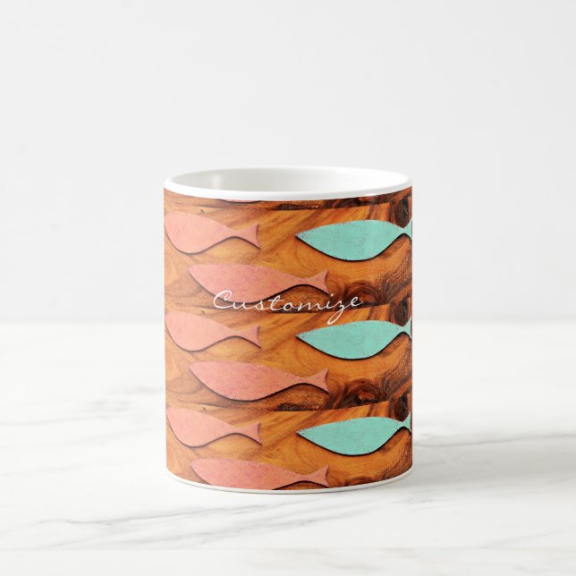 Three Fish Pattern Thunder_Cove Coffee Mug (Center)