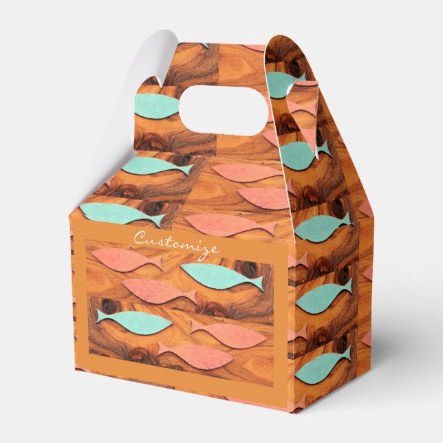 Three Fish Pattern Thunder_Cove Favour Box (Front Side)