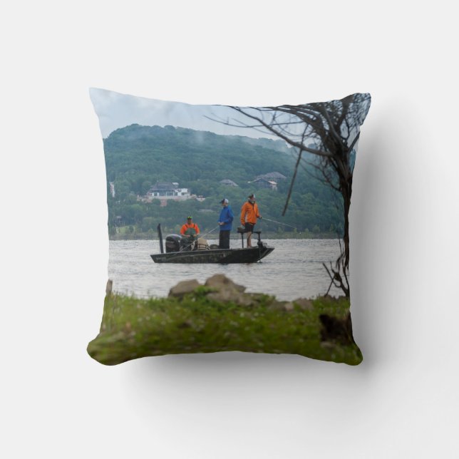 Three Fishermen On Table Rock Cushion (Front)