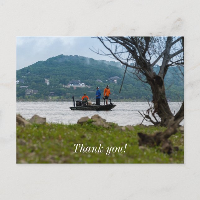 Three Fishermen On Table Rock Postcard (Front)
