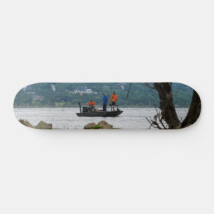 Three Fishermen On Table Rock Skateboard