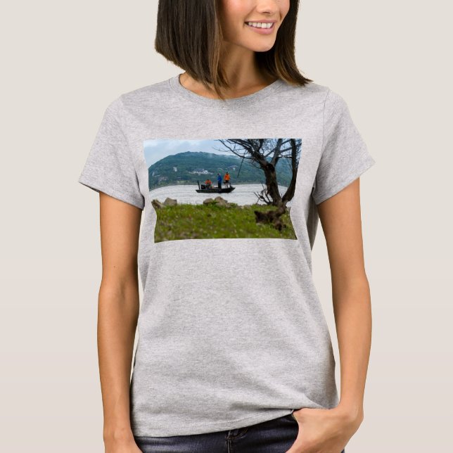 Three Fishermen On Table Rock T-Shirt (Front)