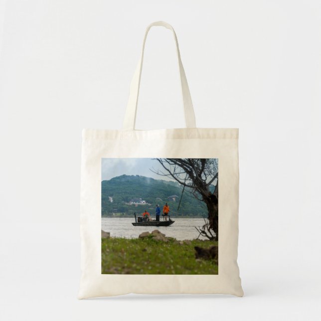 Three Fishermen On Table Rock Tote Bag (Front)