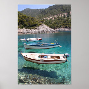 Three Fishing Boats Poster