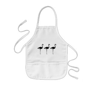 Three Flamingos Kids Apron