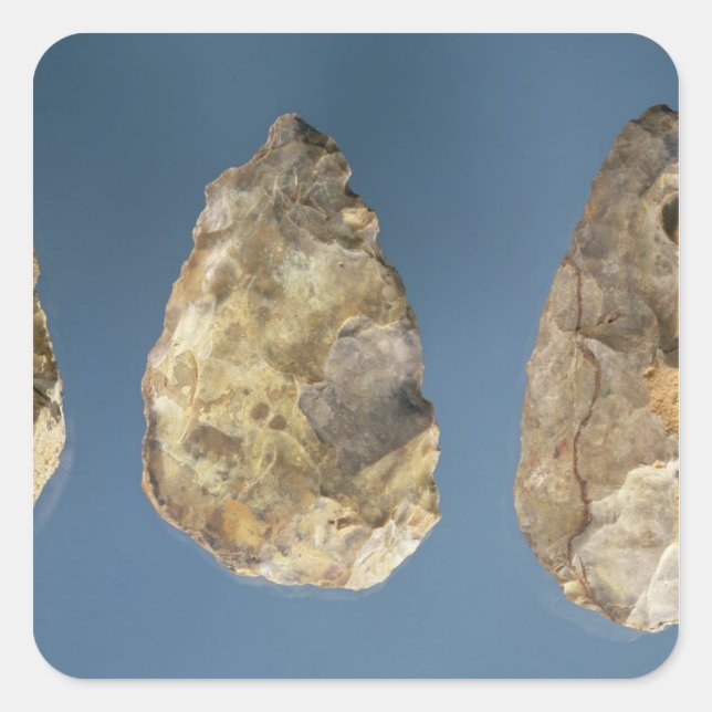 Three flint tools square sticker (Front)