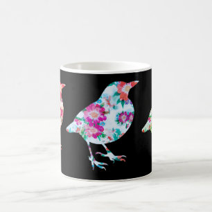 Three Floral Birds Coffee Mug