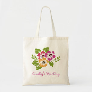 Three Flowers Tote Bag