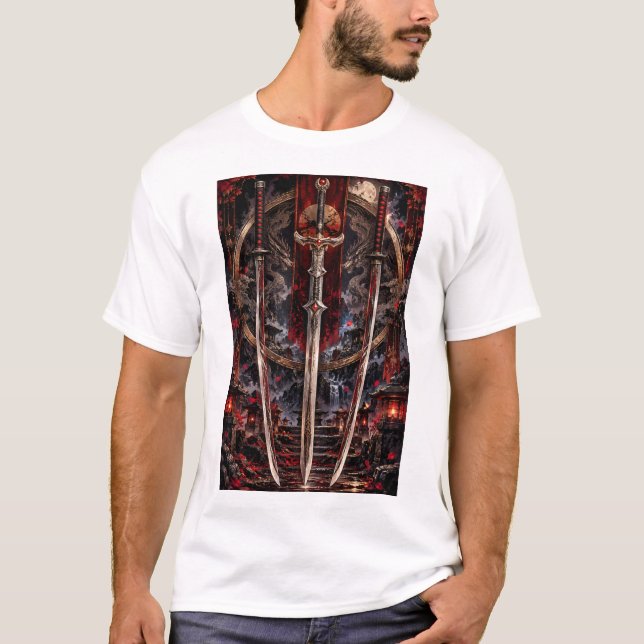 three fold blade T-Shirt (Front)
