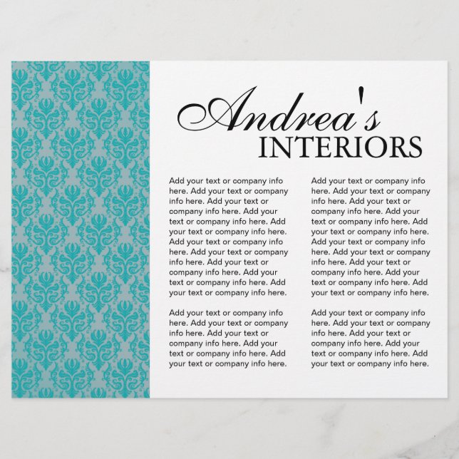 Three Fold Interior Designer Brochure (Front)
