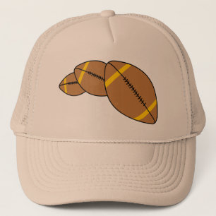 Three Footballs Trucker Hat