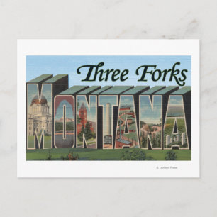 Three Forks, Montana Postcard