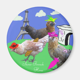 Three French Hens Magnet