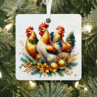 Three French Hens Personalised Christmas