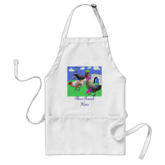 Three French Hens Standard Apron