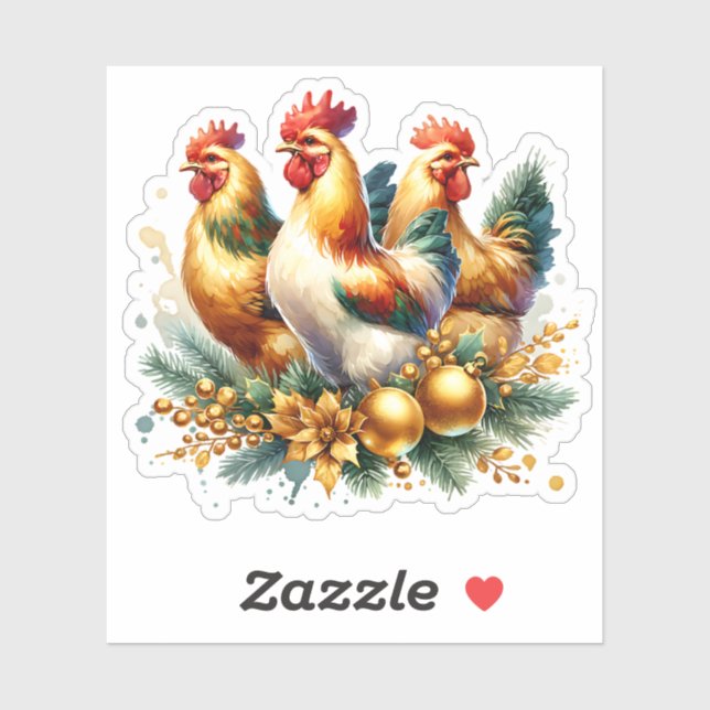 Three French Hens | Twelve Days of Christmas (Sheet)
