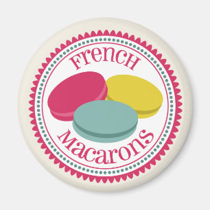 Three French Macarons Magnet