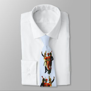 three French soldiers circa 1800 print Tie