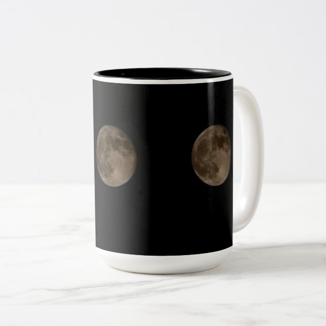 Three Full Moons Two-Tone Coffee Mug (Front Right)