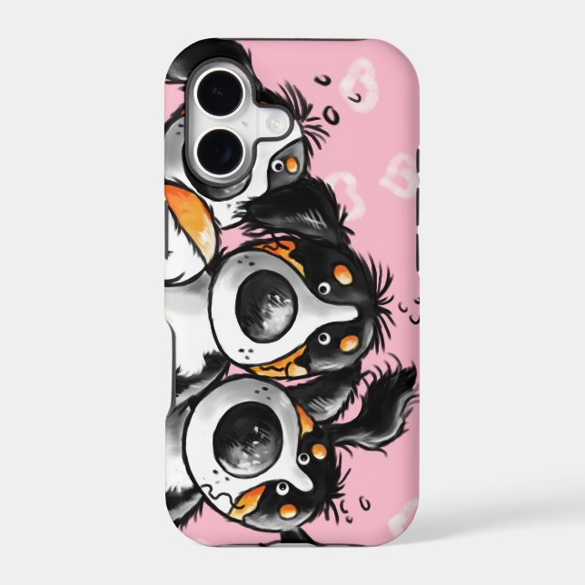Three Funny Bernese Mountain Dogs iPhone5 Case (Back)