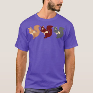 Three funny dancing squirrels  T-Shirt