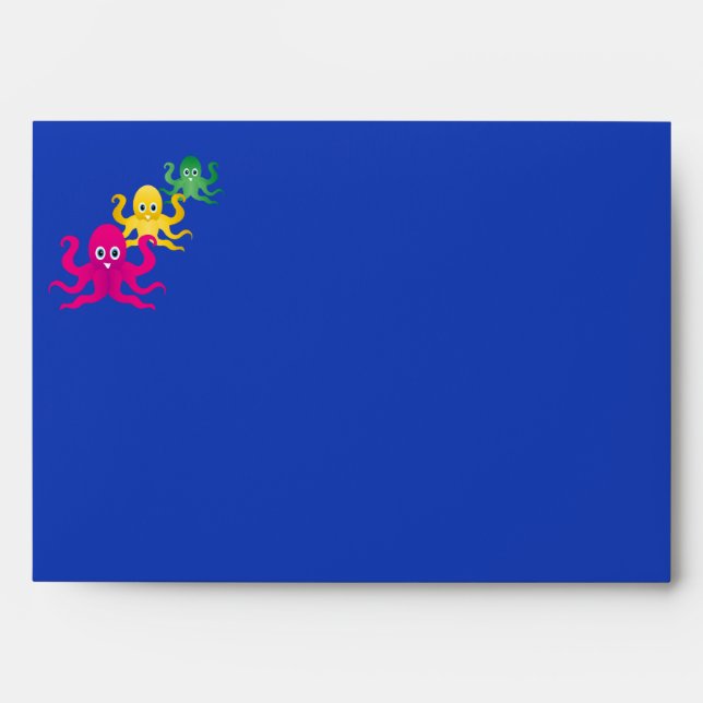 Three funny octopies envelopes (Front)