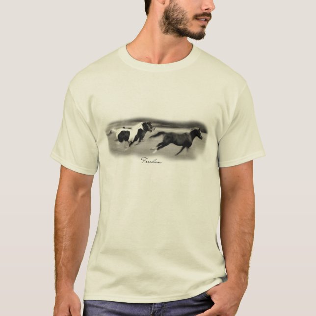 Three Galloping Horses T-Shirt (Front)