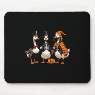 Three Geese Halloween Tee, Halloween Outfits Geese Mouse Mat