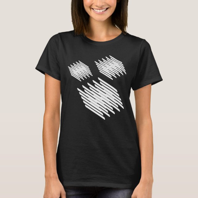 three geometric squares design T-Shirt (Front)