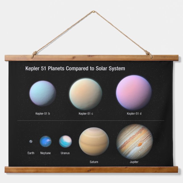 Three Giant Planets Orbiting Kepler 51 Hanging Tapestry (Front)