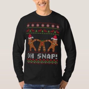 Three Gingerbreads Break Head Dabbing Together Oh  T-Shirt