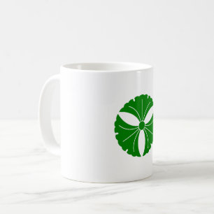Three ginkgo leaves mug
